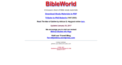 Desktop Screenshot of bibleworld.com