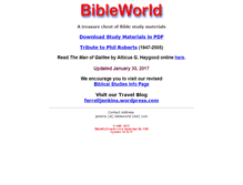Tablet Screenshot of bibleworld.com