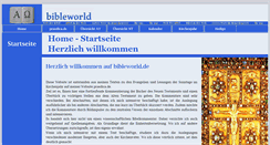 Desktop Screenshot of bibleworld.de
